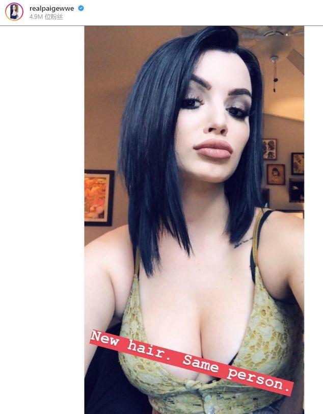 WWE明星Paige以全新的面貌震撼粉丝