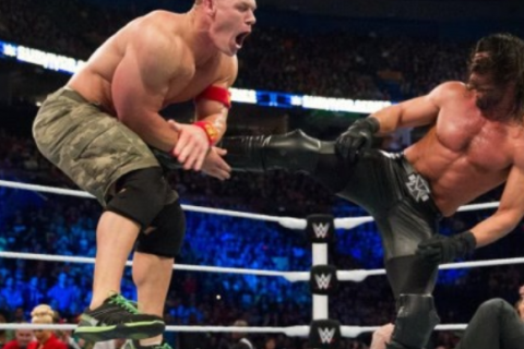WWE2014幸存者大赛 约翰塞纳队vsHHH队 斯汀惊喜出场