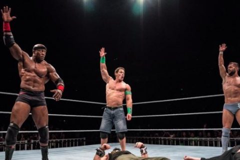 WWE9月1日上海中国行塞纳竟用新终结技！太酷炫 帅得我眼泪掉下来