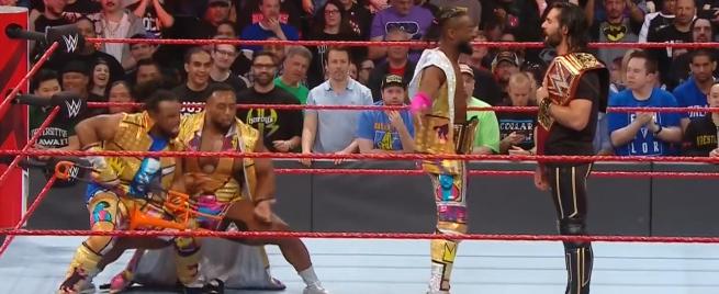WWERAW1350期文字解说,赛斯科菲约战冠军通吃赛,送葬者现身