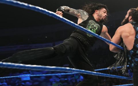 WWE2019 SmackDown第1038期：罗曼雷恩斯无惧谢恩诡计 将搭档送葬者参加极限规则大赛