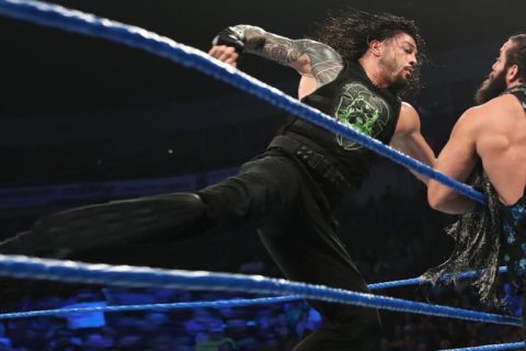 WWE2019 SmackDown第1038期：罗曼雷恩斯无惧谢恩诡计 将搭档送葬者参加极限规则大赛