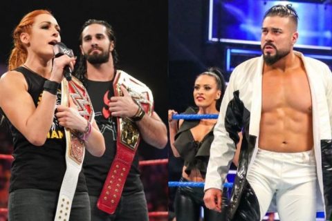 WWE第一情侣赛斯罗林斯&贝基林奇接受安德雷德混合赛挑战