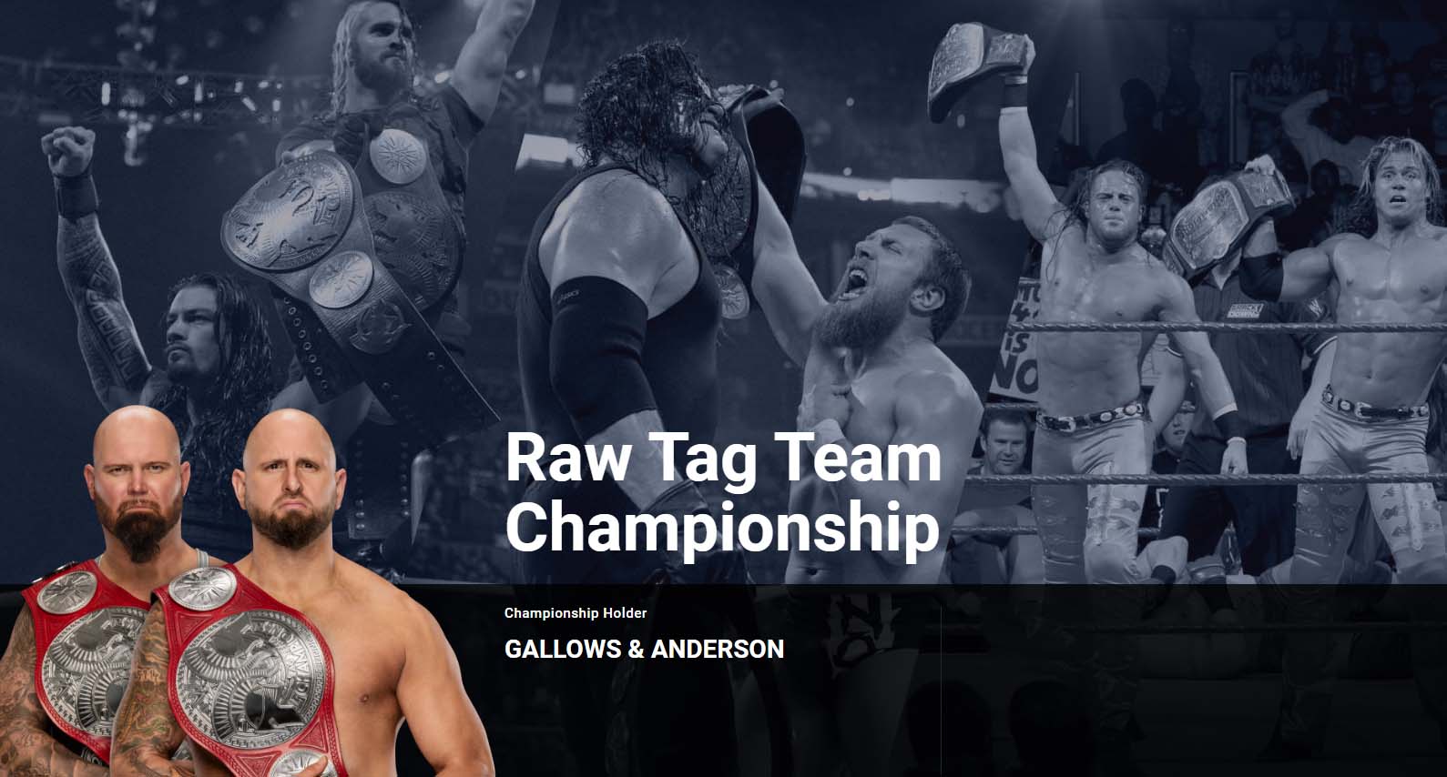 WWE Raw双打冠军腰带
