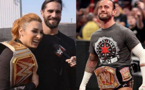 WWE赛斯罗林斯和老婆发自拍照CM朋克与其互动，真香？