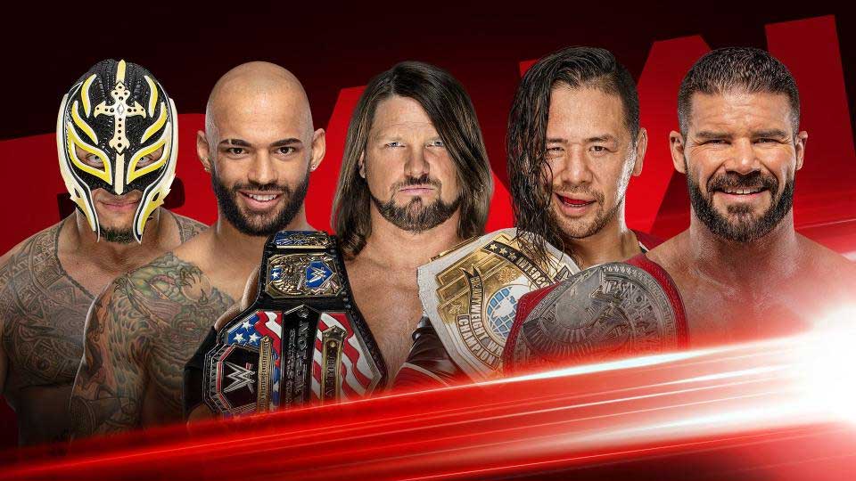 WWERAW第1374期：致命五人赛，优胜者将挑战赛斯罗林斯环球冠军头衔