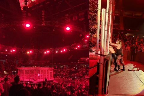 RAW停播后罗林斯和邪神再次上演争议性铁笼赛