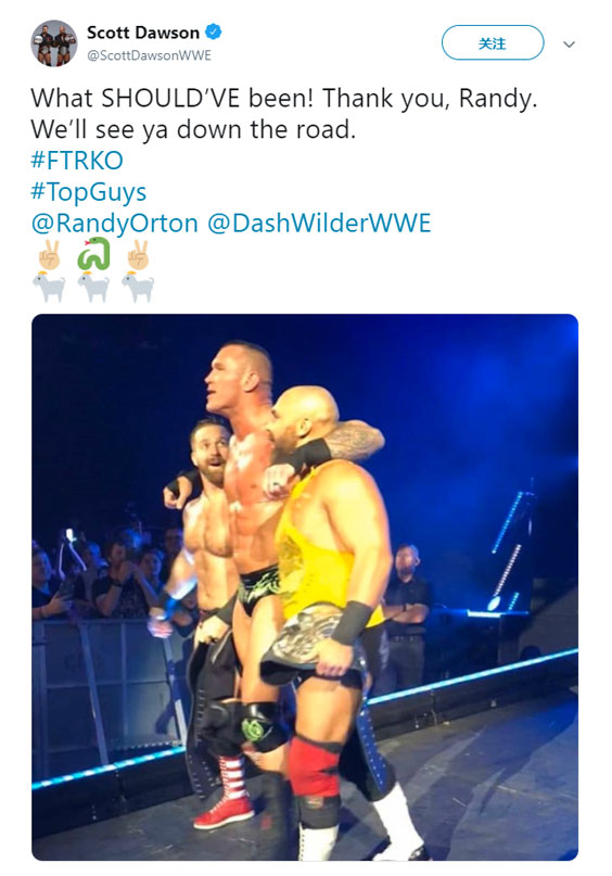 WWE兰迪奥顿发神秘推特暗示2020年跳槽AEW倒计时?