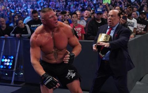 WWE布洛克莱斯纳秒杀科菲成新冠军却引出了他最害怕的人