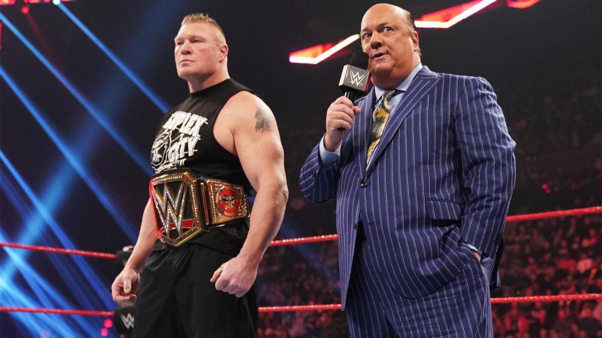 WWE2019RAW第1380期:布洛克莱斯纳和保罗海曼去RAW兴师问罪