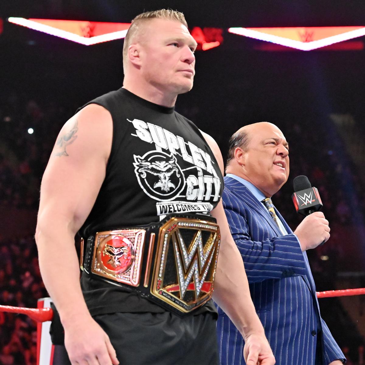 WWE2019RAW第1380期：布洛克莱斯纳和保罗海曼去RAW兴师问罪