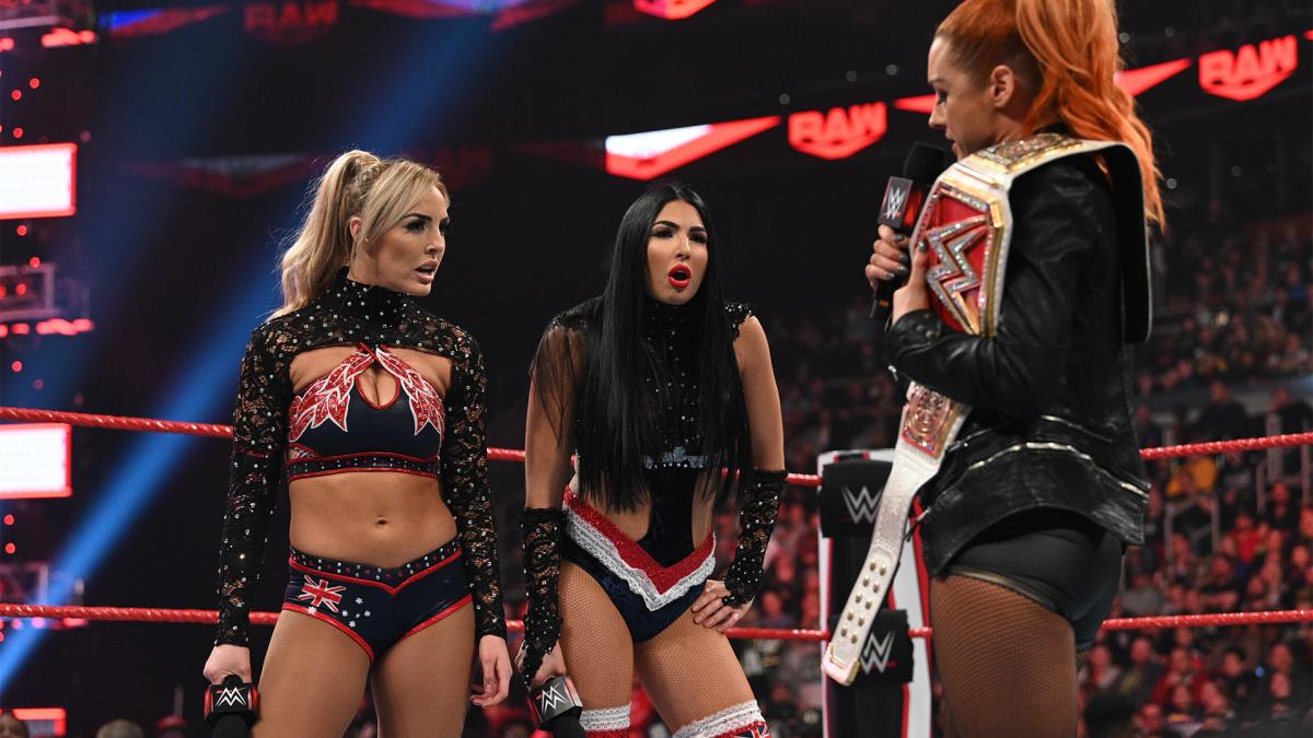 贝基林奇和夏洛特弗莱尔vs.标志二人组《WWERAW1382期》