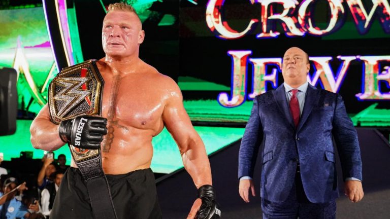 WWE冠军赛-布洛克莱斯纳vs.凯恩·维拉斯奎兹精彩抓拍