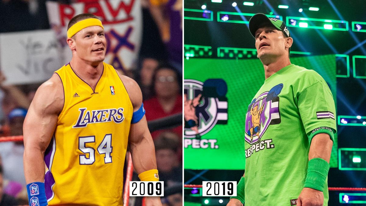 WWE巨星2009年-2019年十年变化