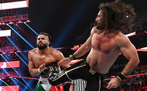 塞斯·罗林斯vs.安德拉德被卢卡家族偷袭《WWERAW1382期》