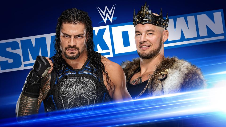 罗曼雷恩斯和巴伦科尔宾WWE Smackdown