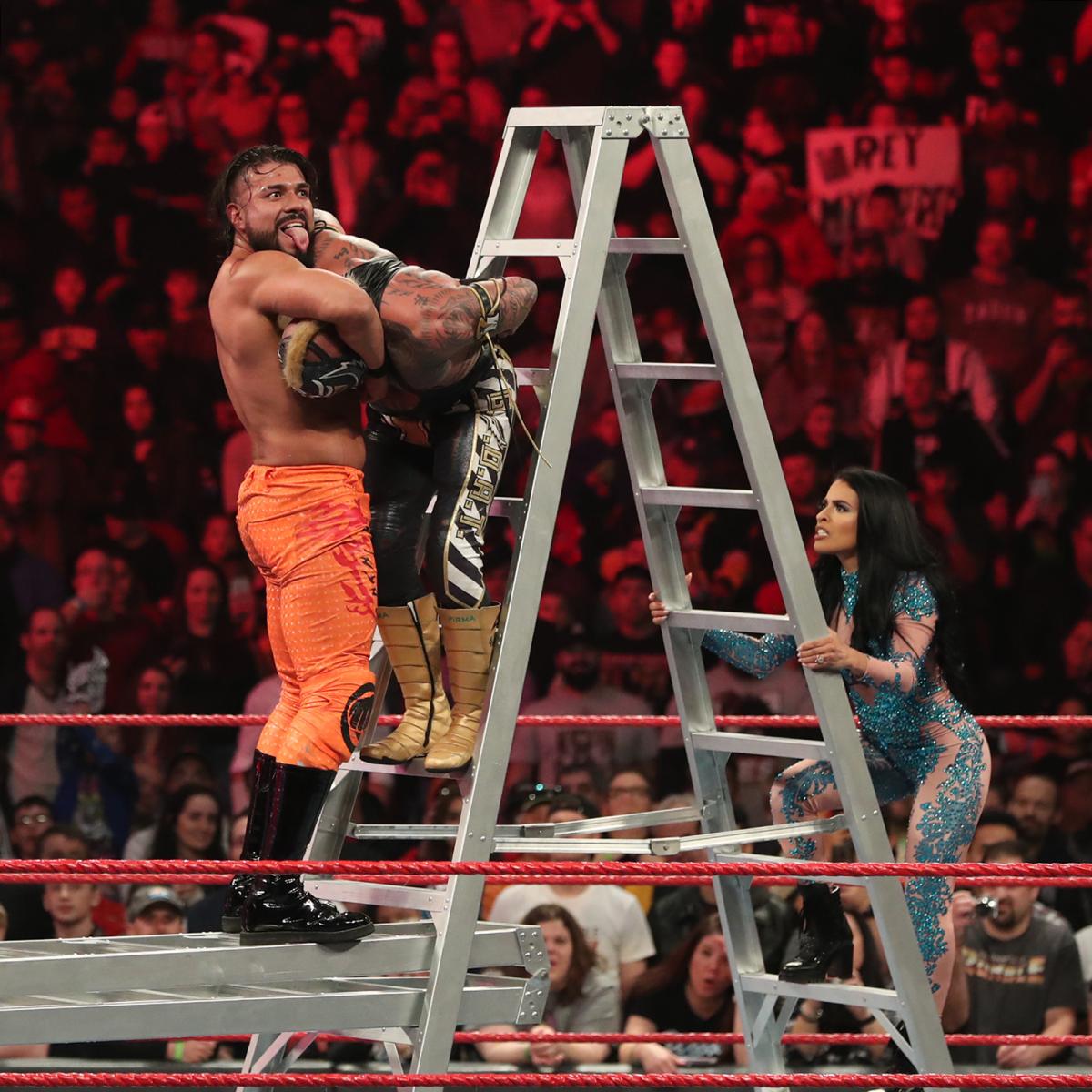 WWE超级巨星神秘人雷尔和安德雷德还有维嘉