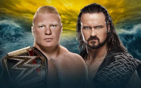 WWE布洛克莱斯纳对战德鲁麦金泰尔