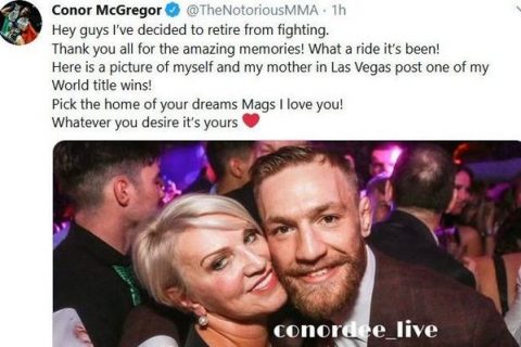 这回是真的？UFC巨星康纳·麦格雷戈第三次宣布退役