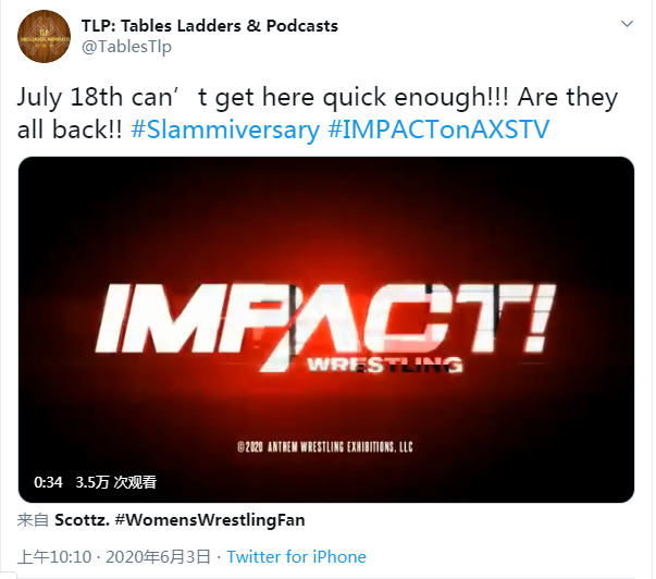 Impact摔角暗示7月付费大赛上,将看到多位前WWE明星集体亮相 Impact摔角暗示7月付费大赛上,将看到多位前WWE明星集体亮相