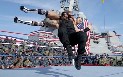 WWE第18届“向部队致敬”赛程公布,人间怪兽伤势严重将缺席近期比赛!