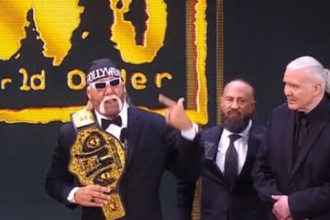WWE名人堂典礼2021：nWo组合发表感言，胡克霍根带头演讲
