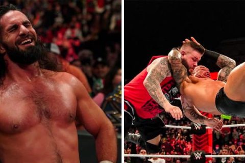 WWE RAW 第1498期：赛斯罗林斯联手凯文欧文斯对抗RK老铁