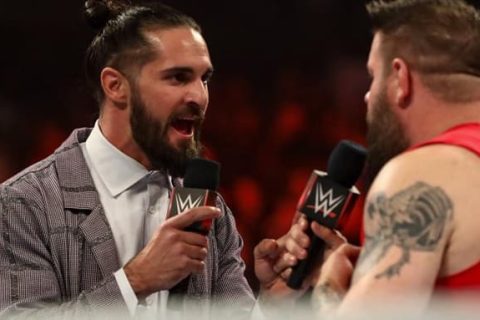 WWE RAW 第1503期：凯文欧文斯和赛斯罗林斯发生冲突