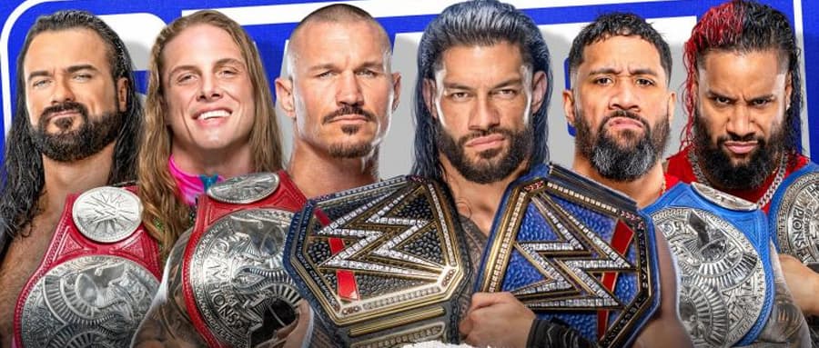 WWE SmackDown 第1185期:德鲁和RK老铁与罗门爆裂震撼大赛前的最后一次面对面