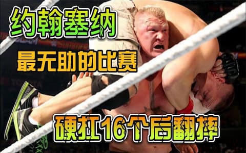 大布挑战WWE冠军赛，全程无尿点！塞纳硬扛16个后翻摔后输了比赛
