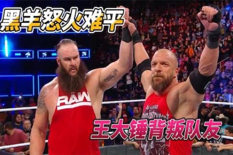 WWE红蓝对决碟中谍！王大锤背叛队友后攻击大舅子，黑羊怒火难平