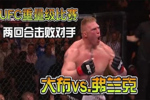 UFC地面王者布洛克，对战重量选手弗莱克，第二回合地面TKO对手