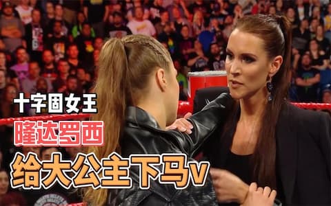 格斗女王隆达罗西首秀WWE，说翻脸就翻脸！用十字固制服了大公主