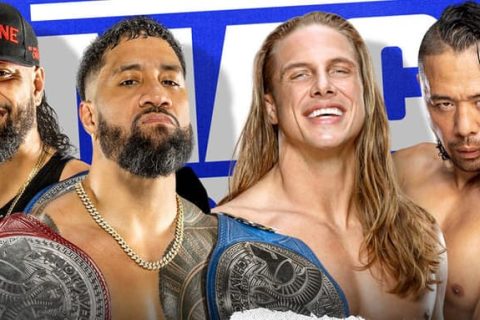 WWE SmackDown 第1189期：里德尔&中邑真辅挑战乌索兄弟双打冠军头衔