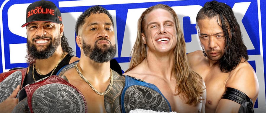 WWE SmackDown 第1189期：里德尔&中邑真辅挑战乌索兄弟双打冠军头衔