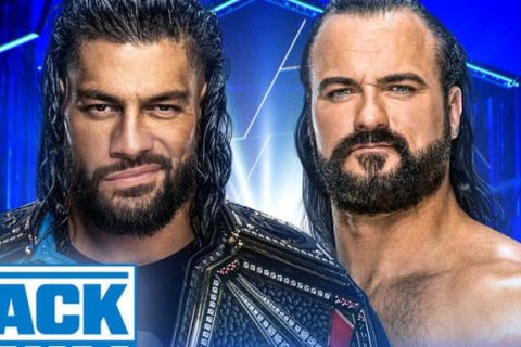 WWE SmackDown 第1198期：罗曼雷恩斯与德鲁麦金泰尔在城堡冲突前的对峙