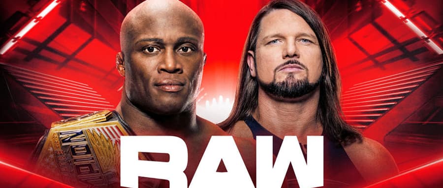 WWE RAW 第1525期:鲍比莱斯利与 AJ斯泰尔斯的美国冠军争夺战