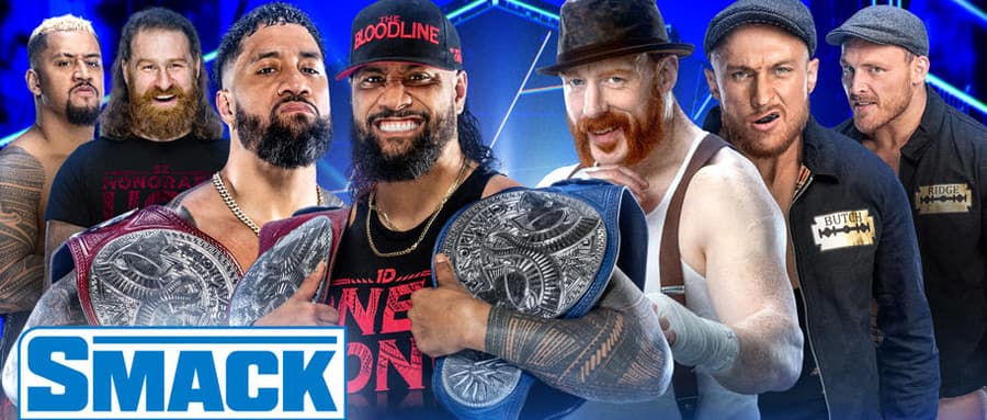 WWE SmackDown 第1216期:希莫斯和布奇挑战乌索兄弟的双打冠军