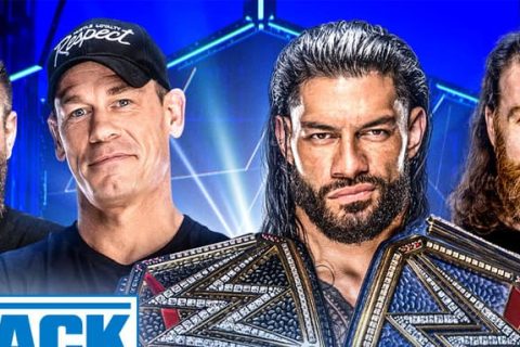 WWE SmackDown 第1219期：约翰塞纳回归，携手凯文欧文斯对抗罗曼雷恩斯和萨米辛