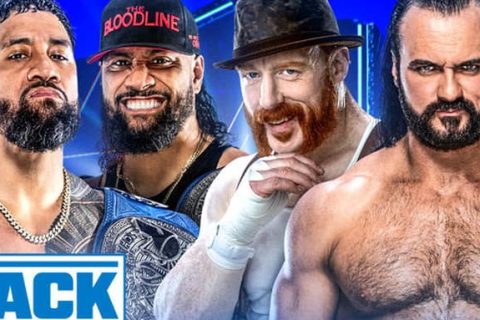 WWE SmackDown 第1220期：德鲁希莫斯好兄弟搭档挑战乌索兄弟毋庸置疑双打冠军