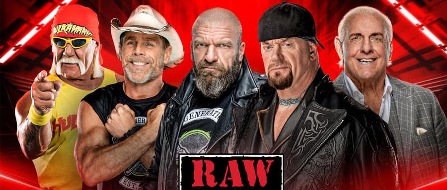 WWE RAW 第1548期:大布回归,RAW30周年庆大量老将亮出席,血统将公开审判萨米辛