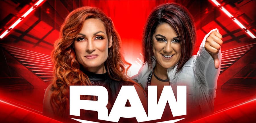 WWE RAW 第1550期:钢铁牢笼赛,贝莉对战贝基林奇!铁笼密室淘汰赛资格赛3场