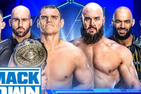 WWE SmackDown第1227期：布朗斯图曼联合李科学和狂欢莫斯迎战帝国军团