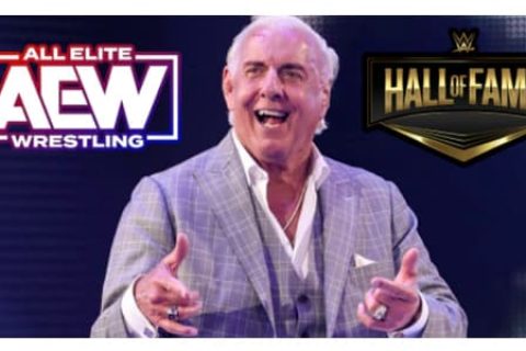 瑞克弗莱尔在2023年WWE名人堂颁奖典礼上提名AEW顶级明星