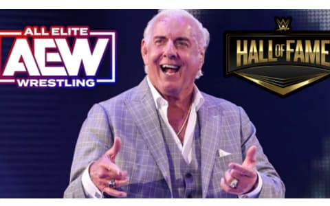 瑞克弗莱尔在2023年WWE名人堂颁奖典礼上提名AEW顶级明星