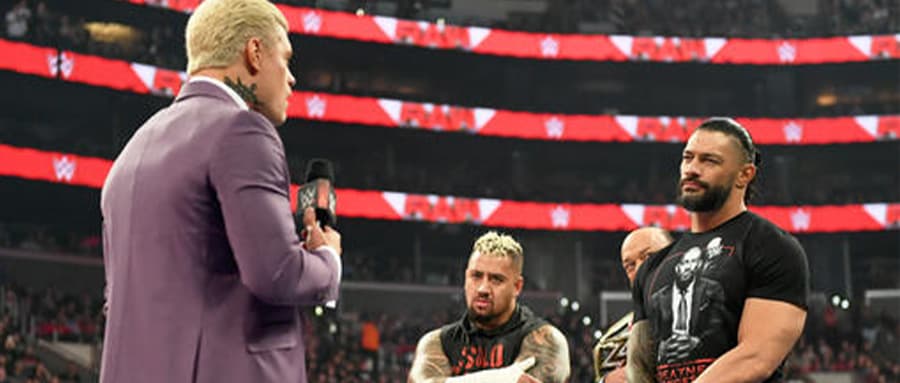 WWE RAW第1558期:大布联合科迪打罗曼,科迪要求重赛,Triple H 发布公告