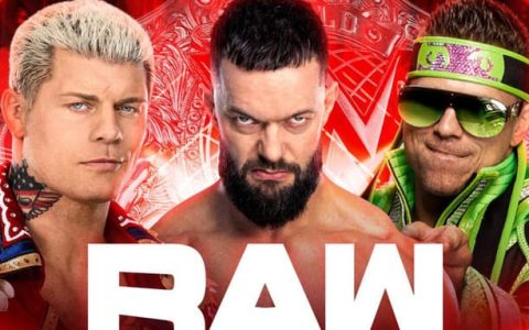 WWE RAW第1563期：大布突袭科迪罗兹！科迪&芬巴洛尔和米兹将在世界重量级冠军赛中决一胜负
