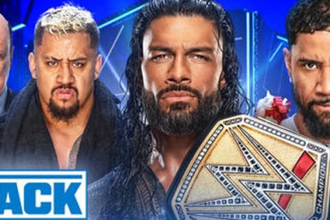 WWE SmackDown第1248期：罗曼雷恩斯和杰乌索面对面商议夏季狂潮大赛的比赛协议