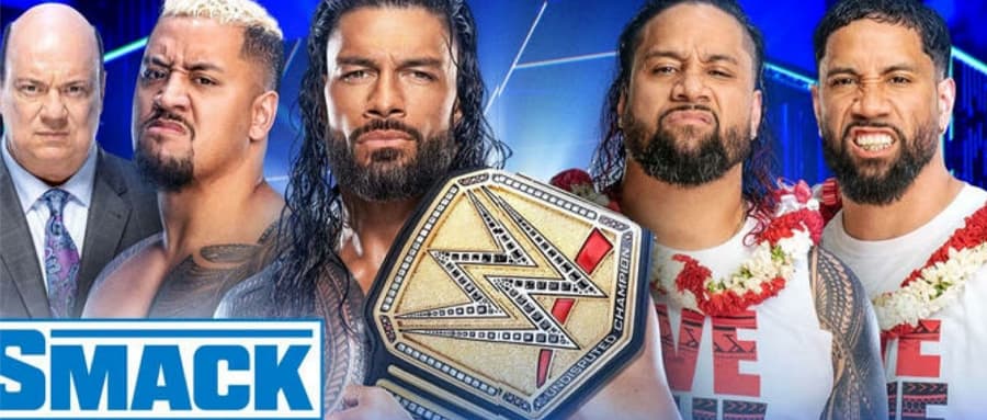 WWE SmackDown第1246期：罗曼雷恩斯接受部落法庭审判，艾吉回归庆祝新的里程碑