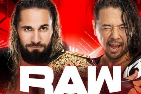 WWE RAW第1578期：WWE重量级冠军赛-赛斯罗林斯vs中邑真辅，洲际冠军赛-巩特尔vs查德盖博